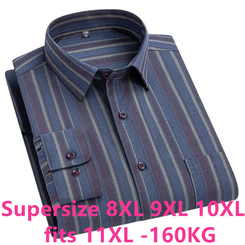 Oxford Cotton Casual Shirt Business - Chemise à manches longues pour homme,
