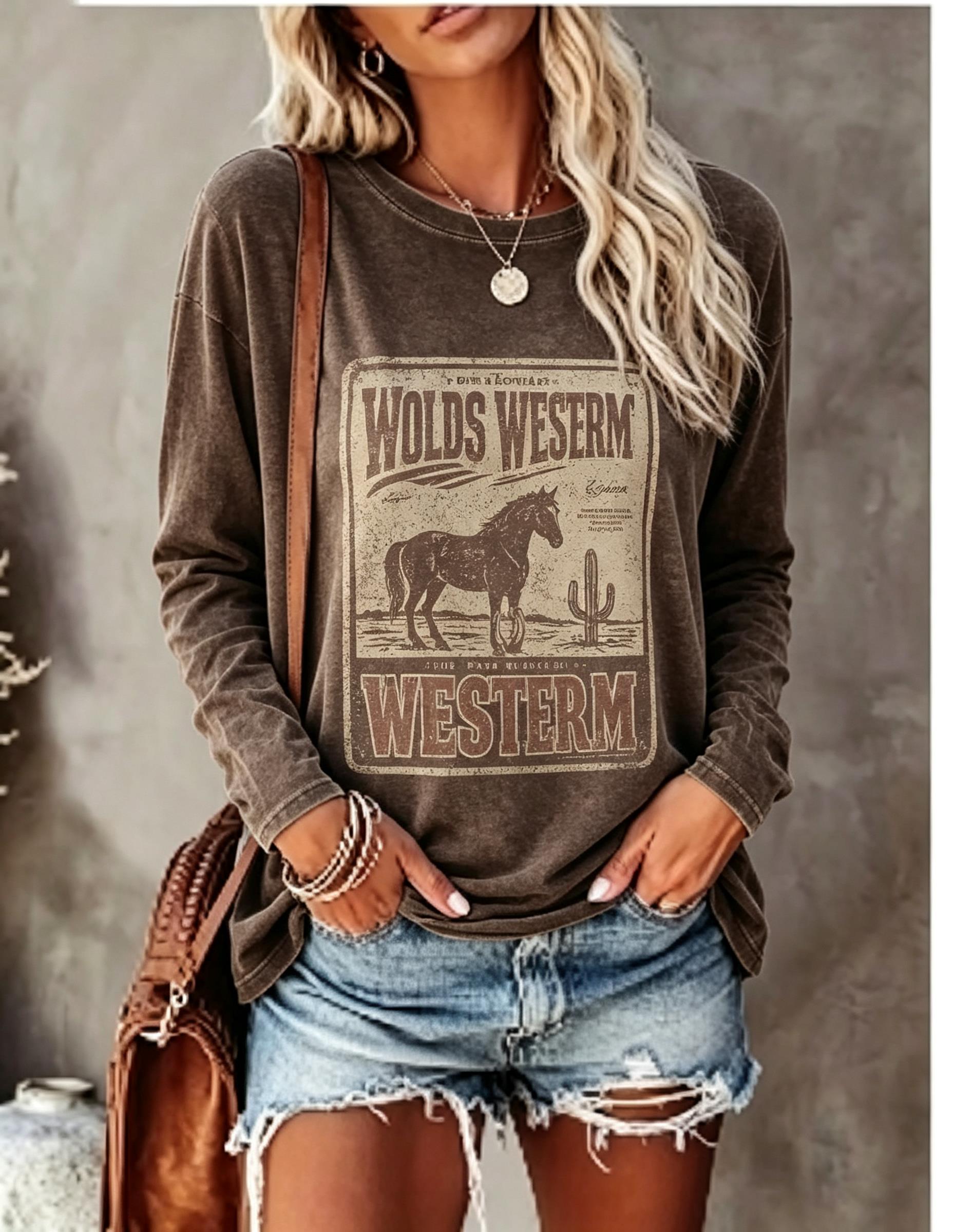 Shirts - T-shirt à manches longues pour femmes,