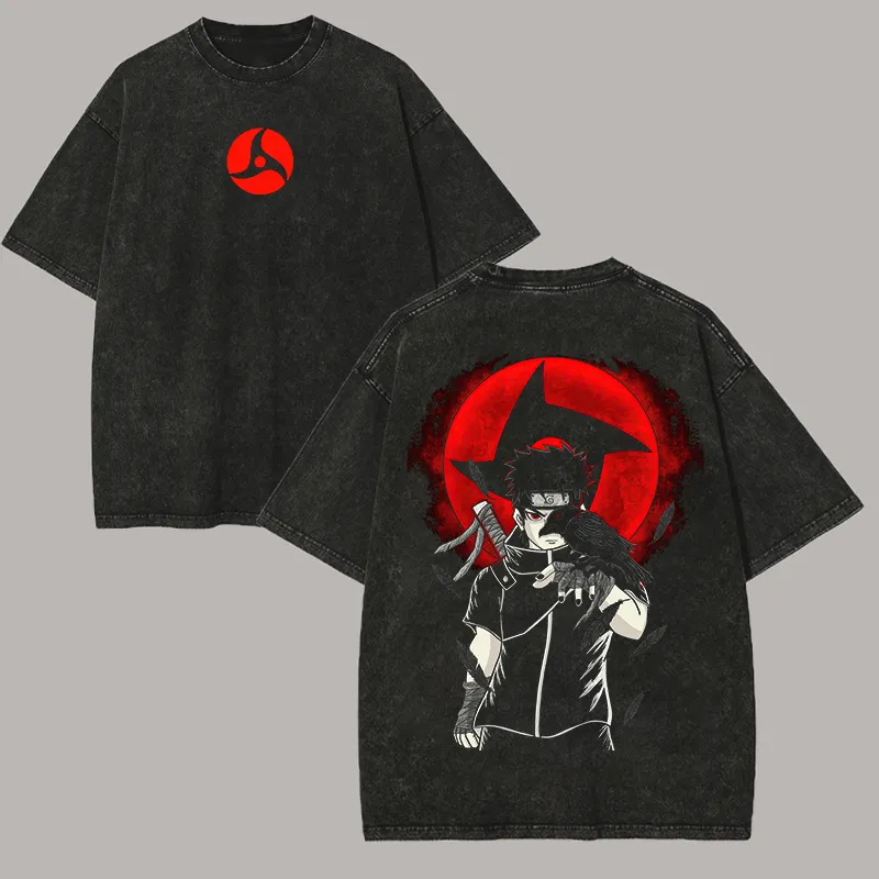 T-shirt Naruto Shisui Uchiha,  - Acid Wash Vintage Graphic T Shirt avis et prix