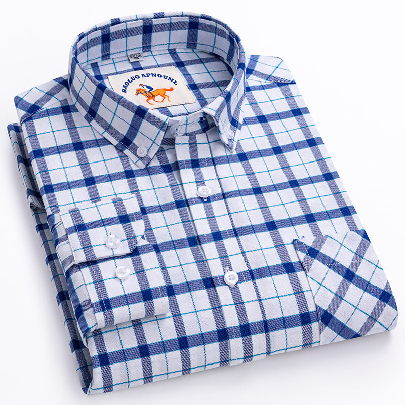 Nouveaux chemisiers pour homme - Oxford Cotton Casual Shirt Business avis et prix