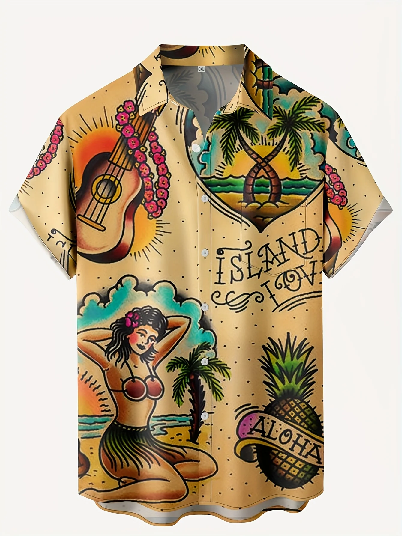 Chemises Hawaïennes Homme Mult - Vintage Hawaiian Floral Shirt avis et prix