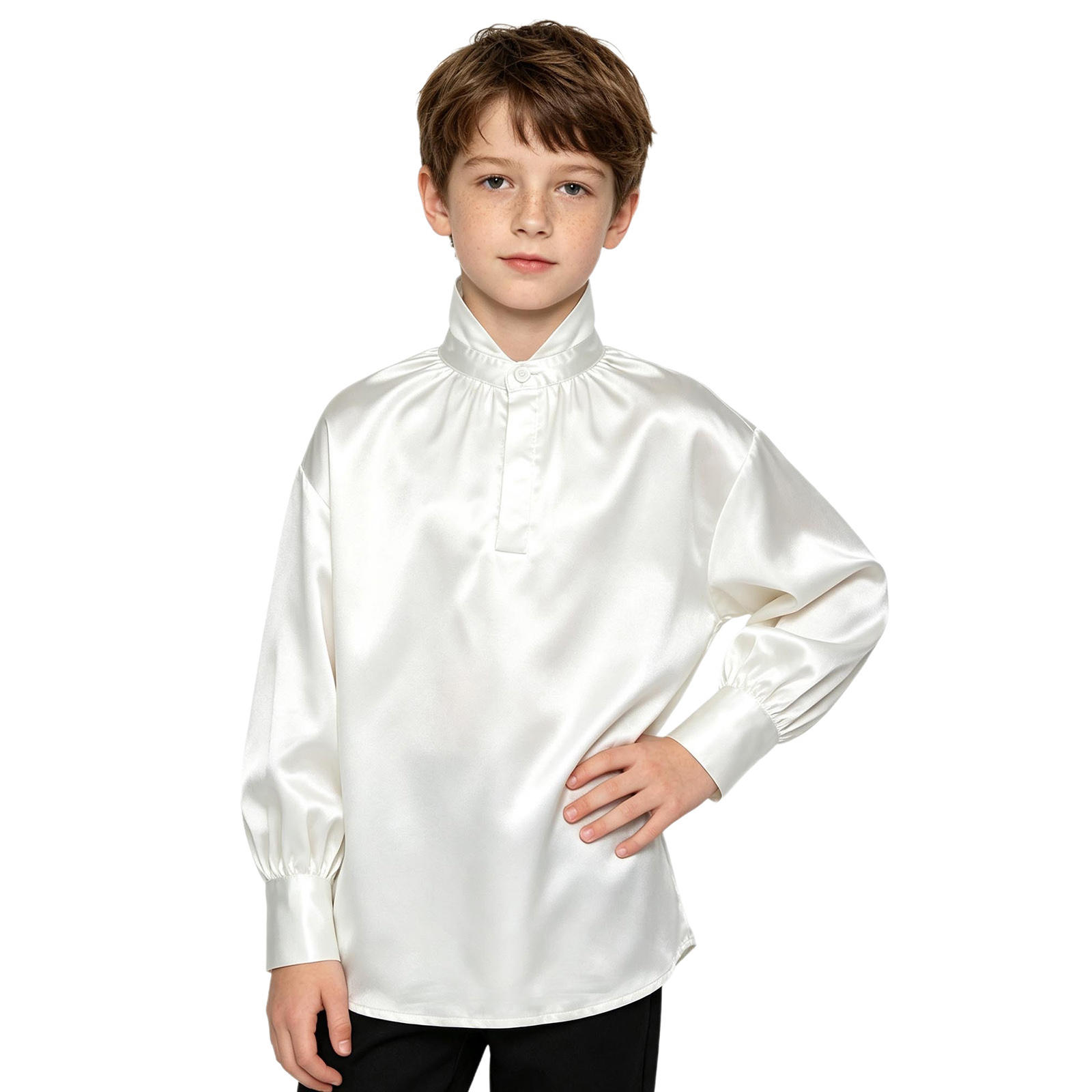 Chemise en satin de style médi - Shirts avis et prix