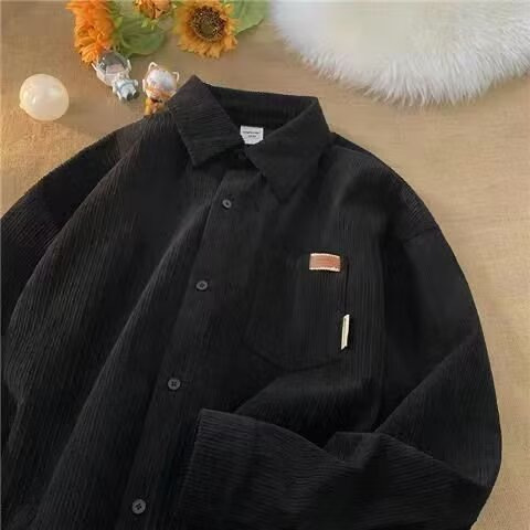 Chemise en velours côtelé pour - Corduroy Button Up Shirt Men avis et prix